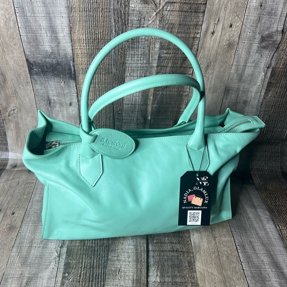 A. TESTONI top handle medium Leather shoulder Handbag